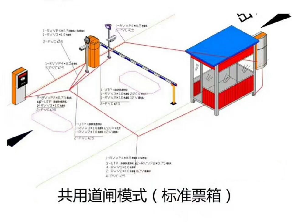 隆昌市单通道模式停车系统